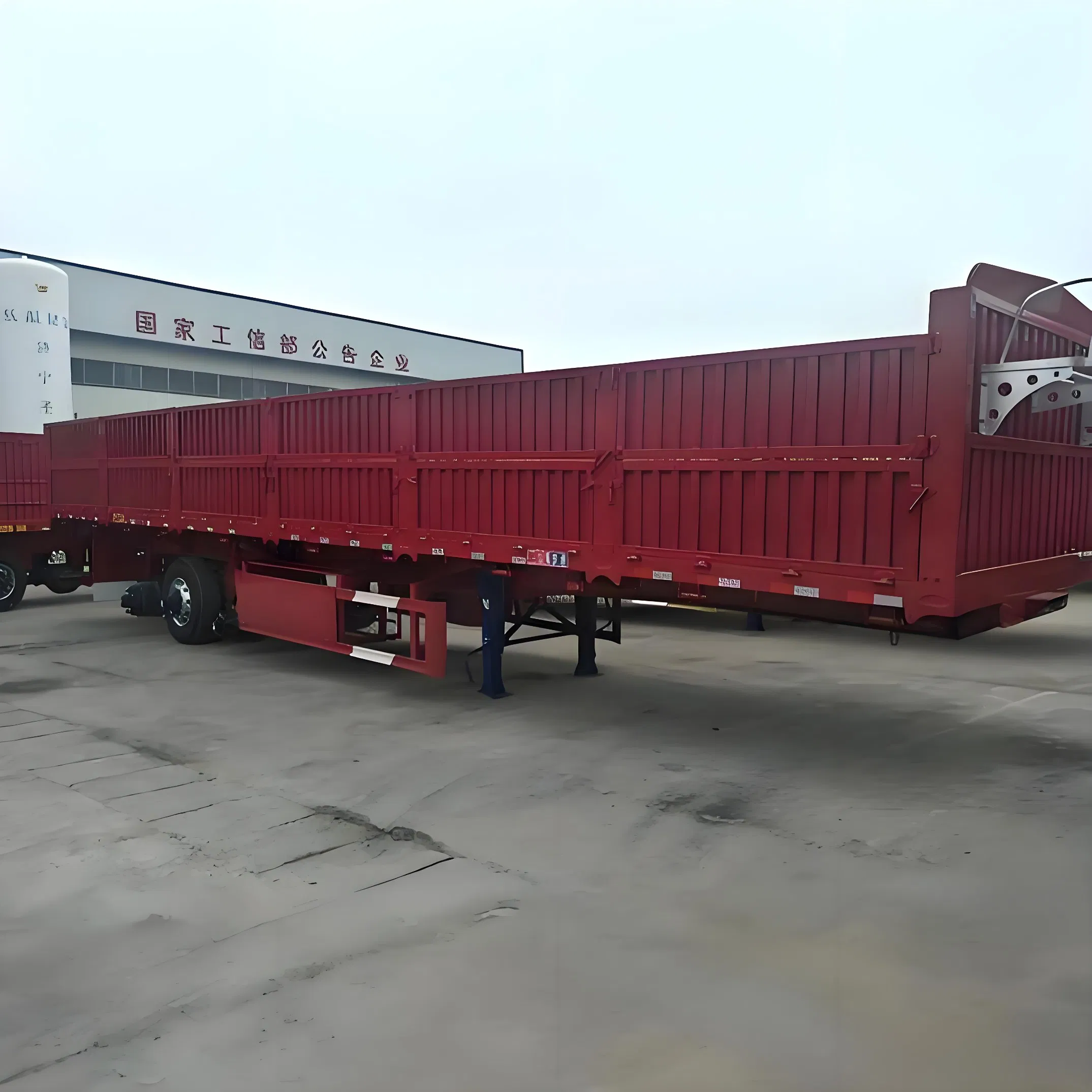 3 Axles Wood Log Transport Timber Semi Trailer Flatbed Cargo Container Semi Trailer Price for Sale