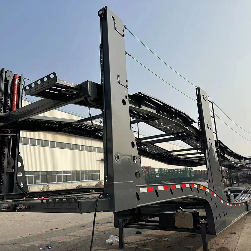High Quality 2/3axles Industrial Double Deck Hydraulic Lifting SUV Car Carrier Transport Utility Trailer Hualer 3/6/8/10 Cars Transport Semi Trailer for Sale