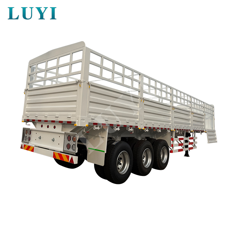 Hot Sale 40FT 3 Axle Warehouse Fence Semi Trailer Fenced Cargo Transport Trailer Livestock Transport Trailer