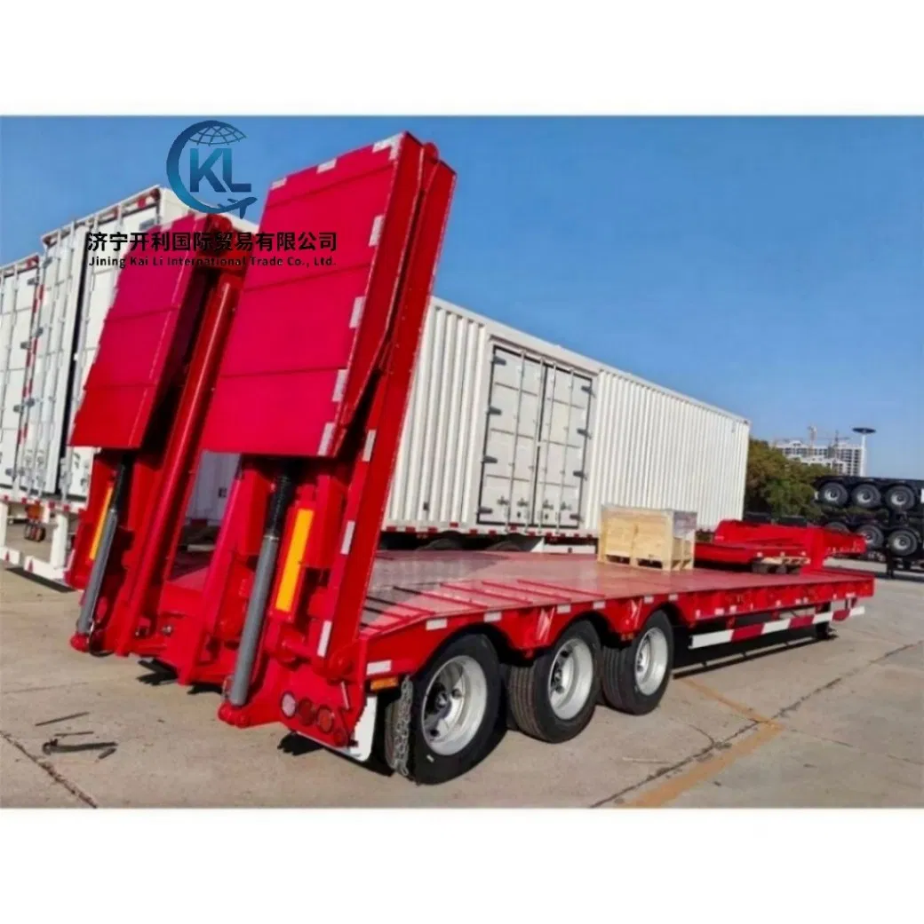 30ton Capacity Low Loader Double Welded I-Beam Chassis Lowbed Semi Trailer Tri-Axle Drop Deck Widener for Sale in Au