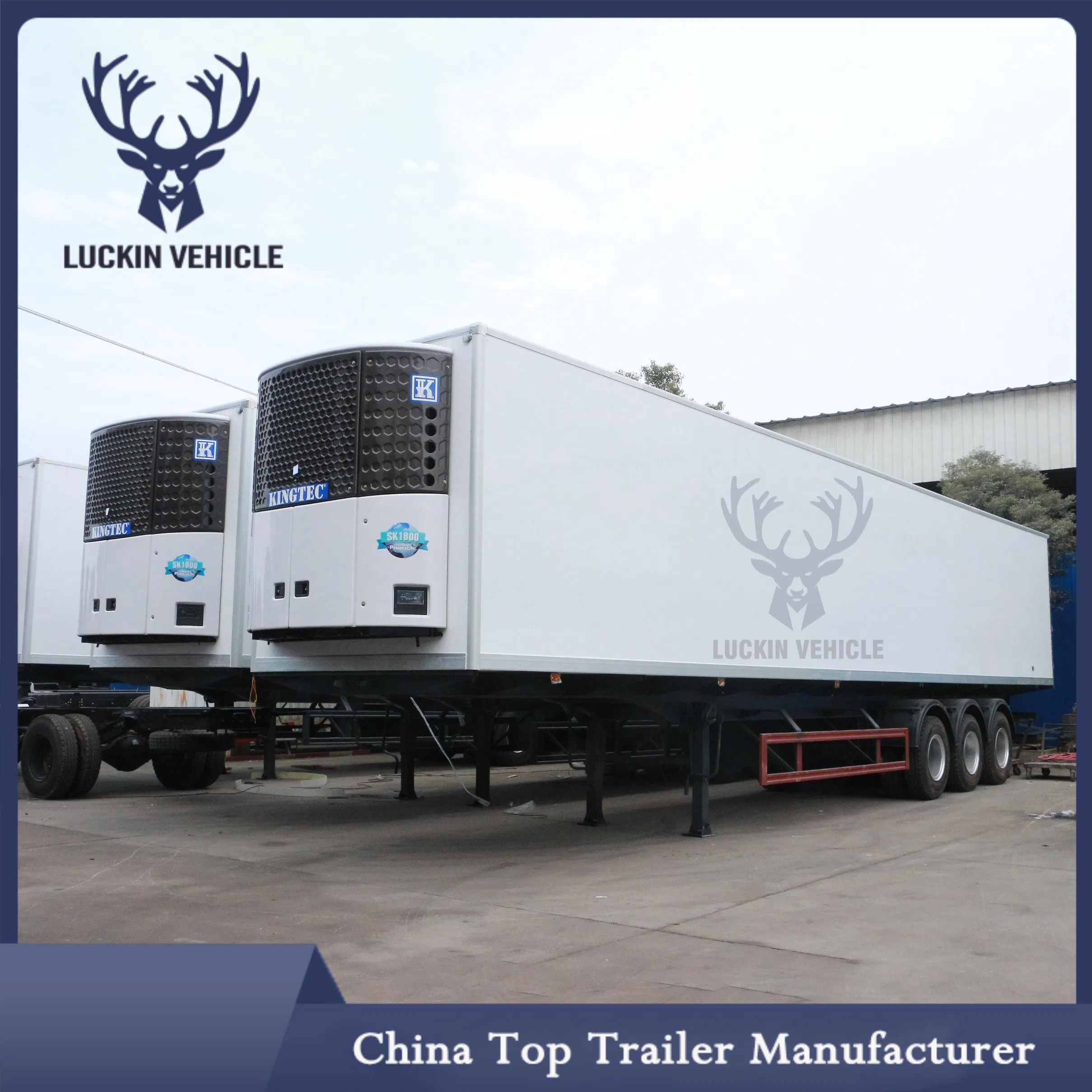 Source Factory Outlet 3 Axle Box Van Refrigerated Semi-Trailer
