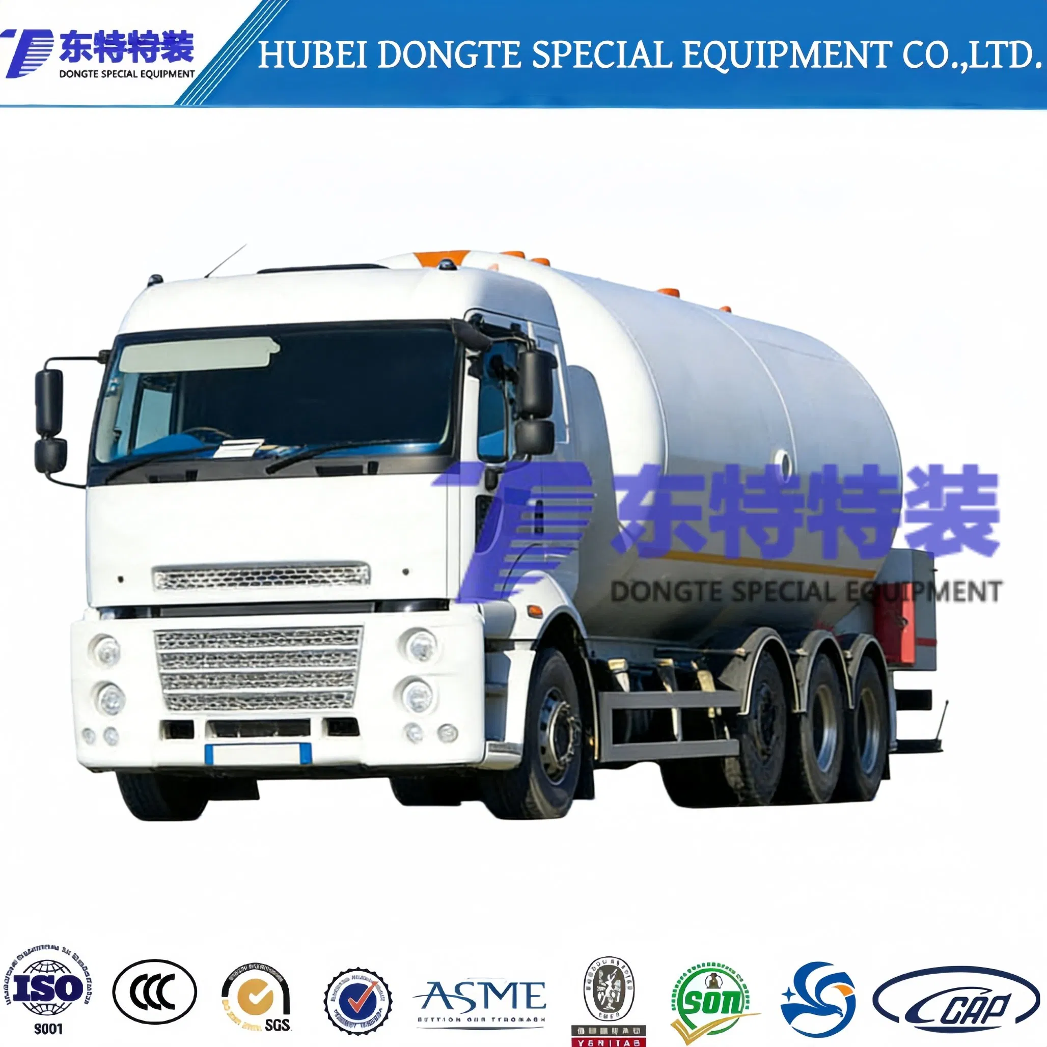10-15tons Sinotruk/HOWO Multi-Purpose Rhd/LHD LPG Gas Bobtail Tank Truck with Double-Gun Dispenser