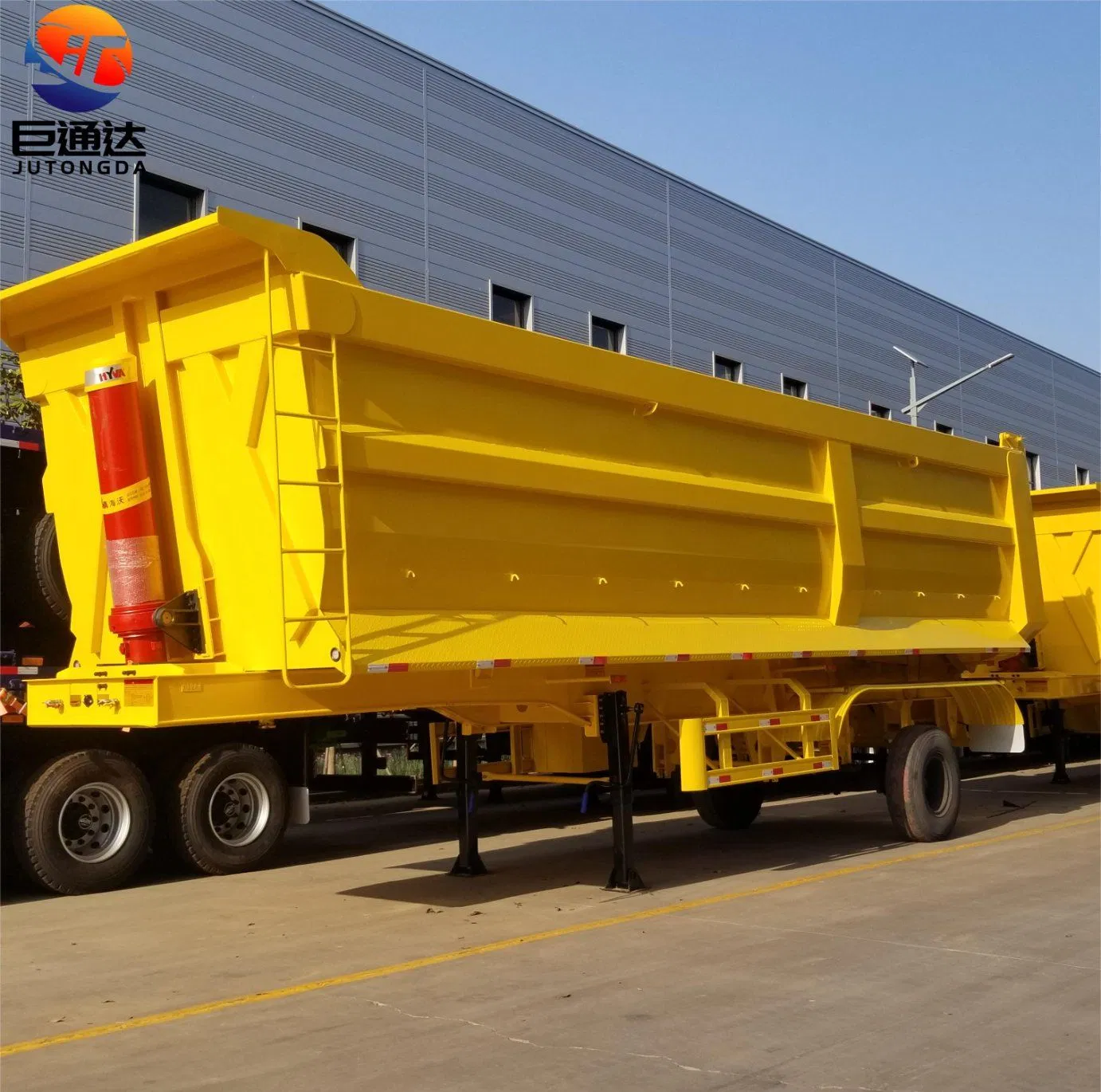 Jt Vehicle Master 3 4 Axle U-Shape Cargo Box 50 80 Ton Hydraulic Tipper Dump Semi Truck Trailer Rear Tipping Rear Trailer