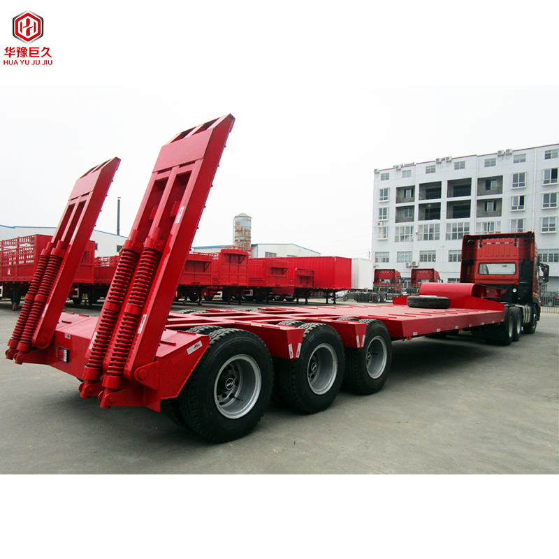 Modular Hydraulic Steering Lowbed Semi Trailer for Special Transport