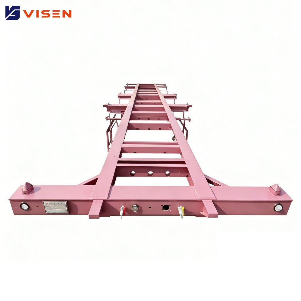 Brand New or Second-Hand Double Axle Three Axle Four Axle Semi-Trailer Skeleton Chassis Truck Container Flatbed Trailer Skeleton Trailer