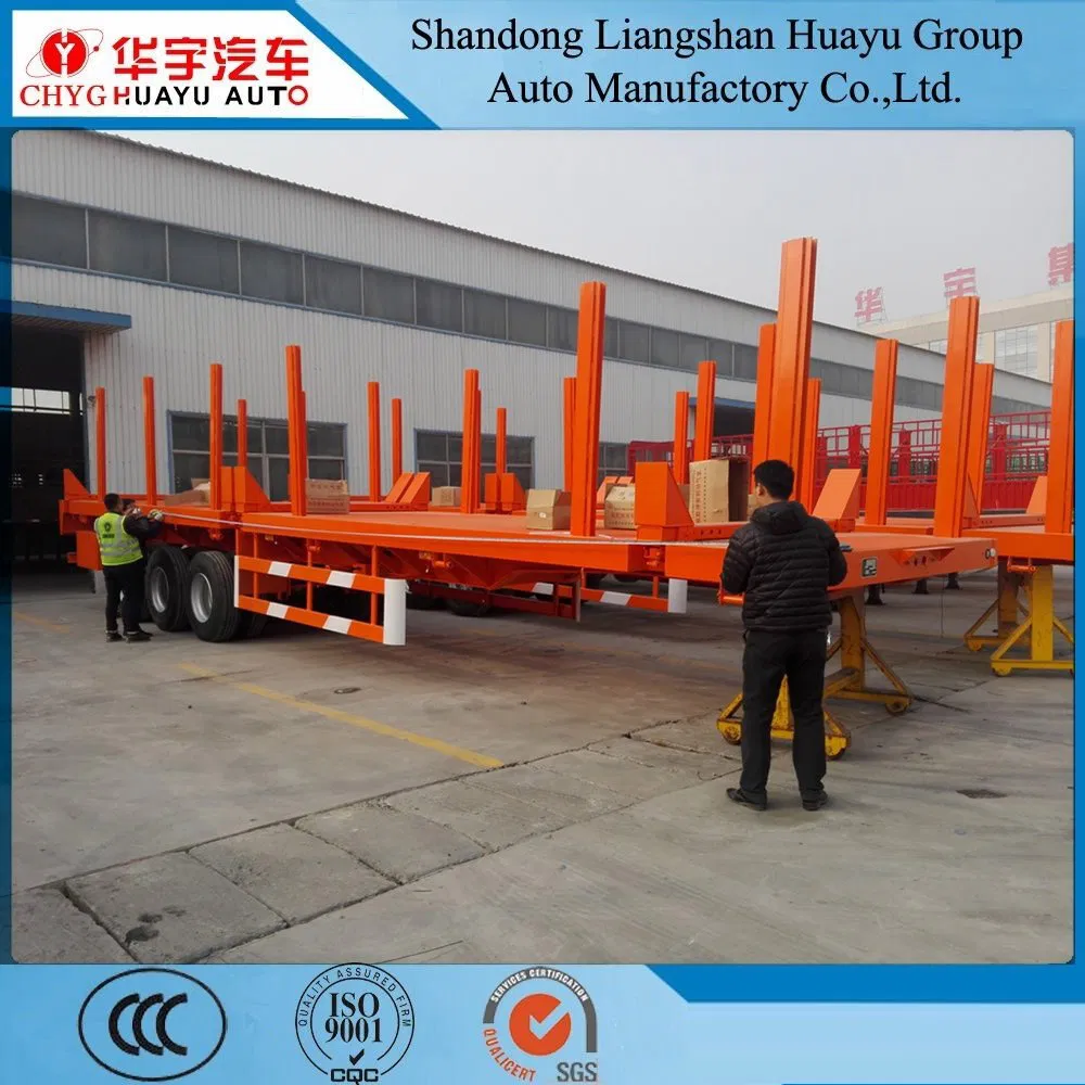 Trees/Arbor/Plank Board/Timber/Log/Wood/Bole/Lumber Carrier Vehicle 3axle Truck Semi Trailer