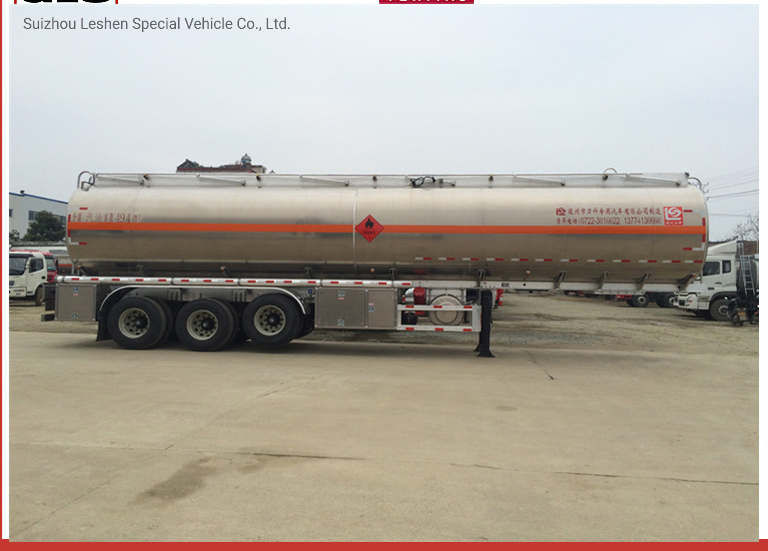 SLS9408 Tri-Axle Aluminum Tank Truck Trailer 40, 000L