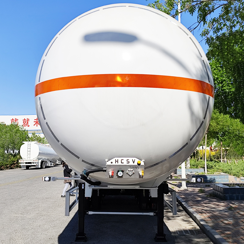 Cheap Price Cryogenic Liquid Oxygen CO2 LNG LPG Gas Transport Tank with Semi Truck Trailer