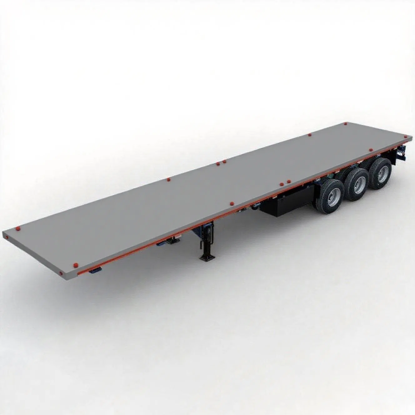 Factory Supply ECE/Ottc Approved Container Semi Trailer Flatbed Semi Trailer Full Range 30/50/60/80100 Tons &amp; 2/3/4/5 Axles Configurations Available