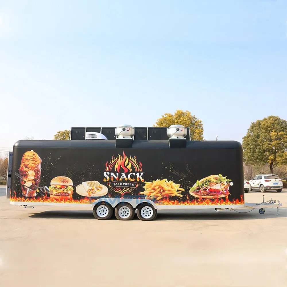 Factory Price Concession Trailers Food Trucks Pizza Bakery Food Cart Mobile Restaurant Food Trailer with Full Kitchen