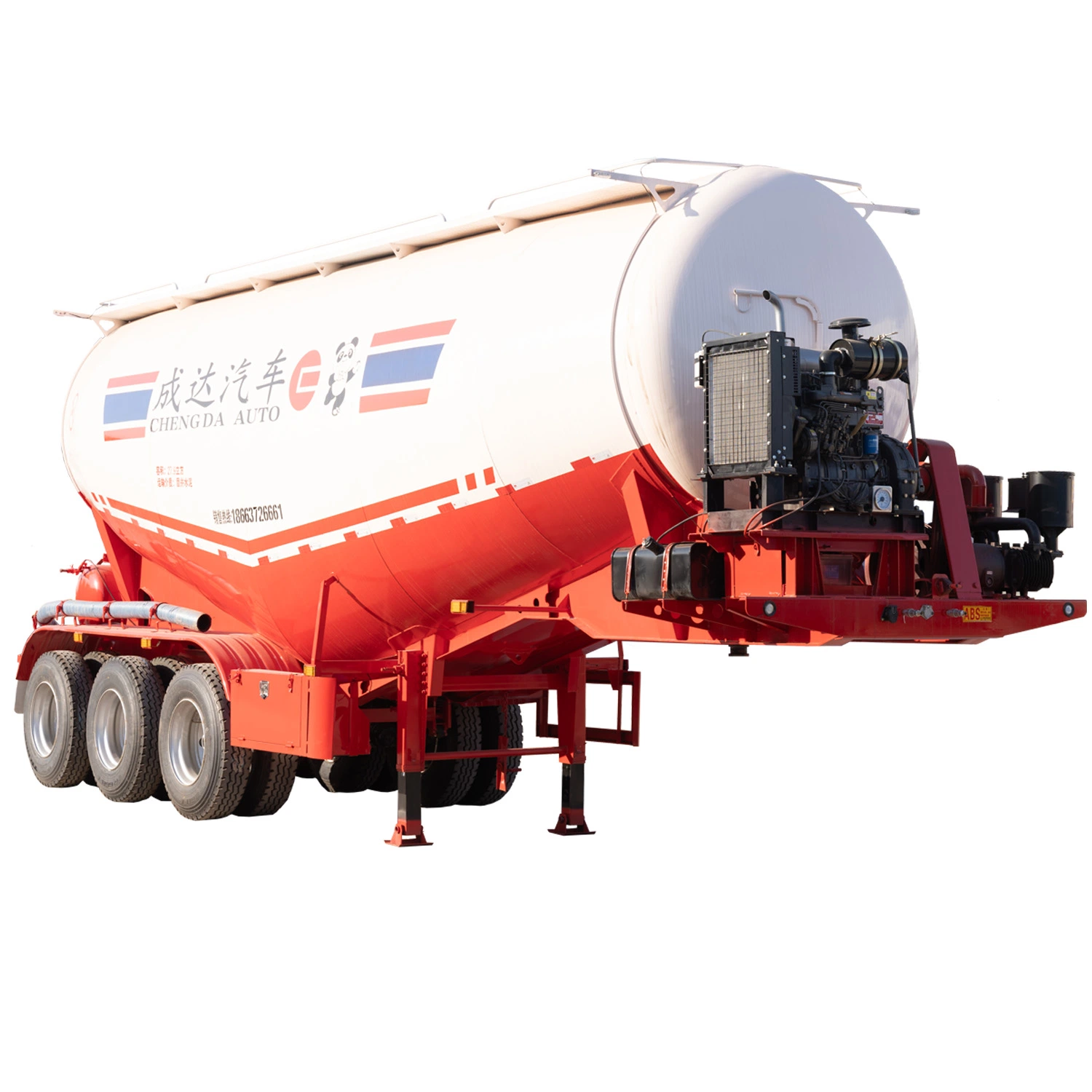 60ton 50cbm Lime Powder Transport Tanker