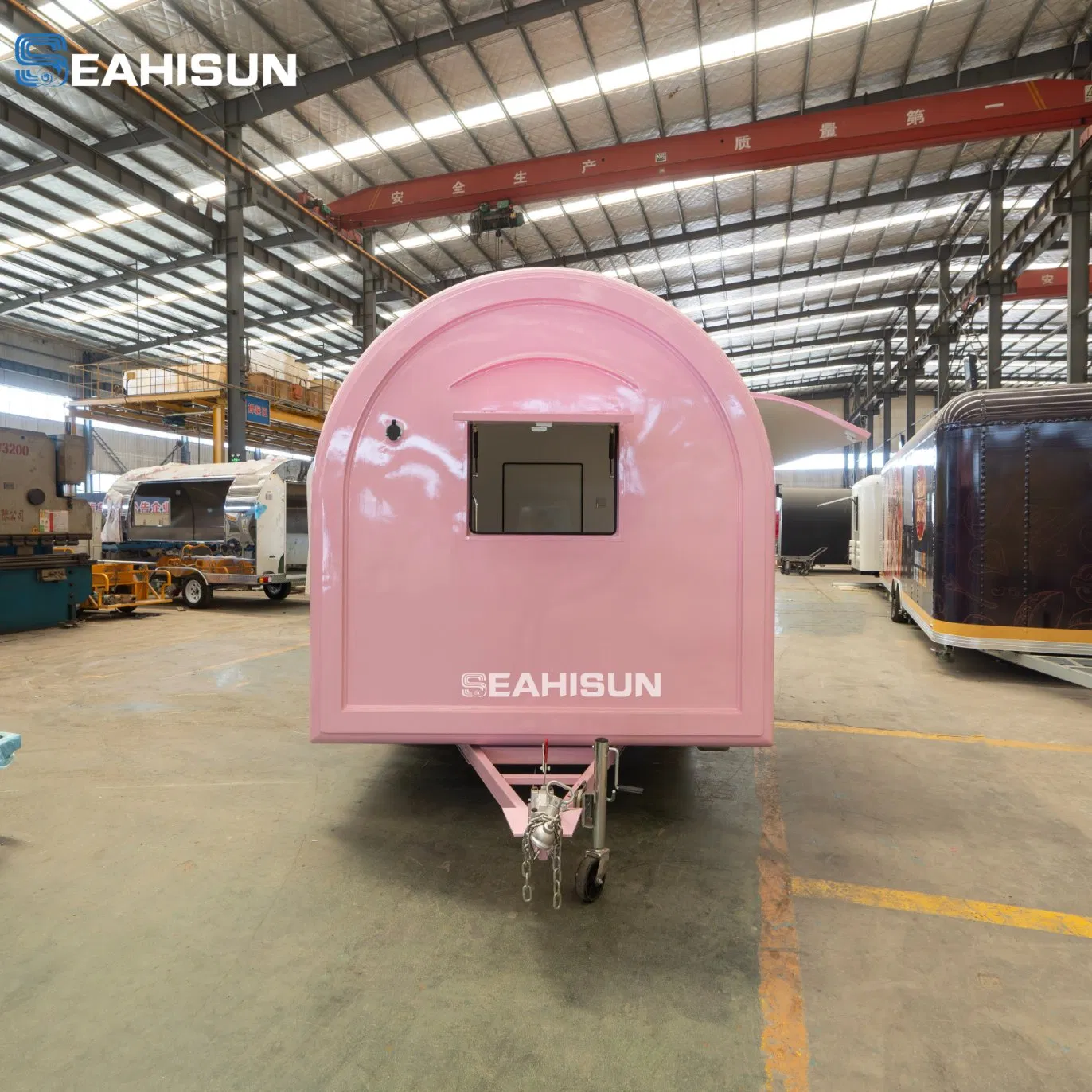 Pizza Outdoor Mobile Bar Concession Food Catering BBQ Ice Cream Coffee Roundness Ice Cream Push Cart Snack Kiosk Food Truck Fast Food Trailer with Full Kitchen