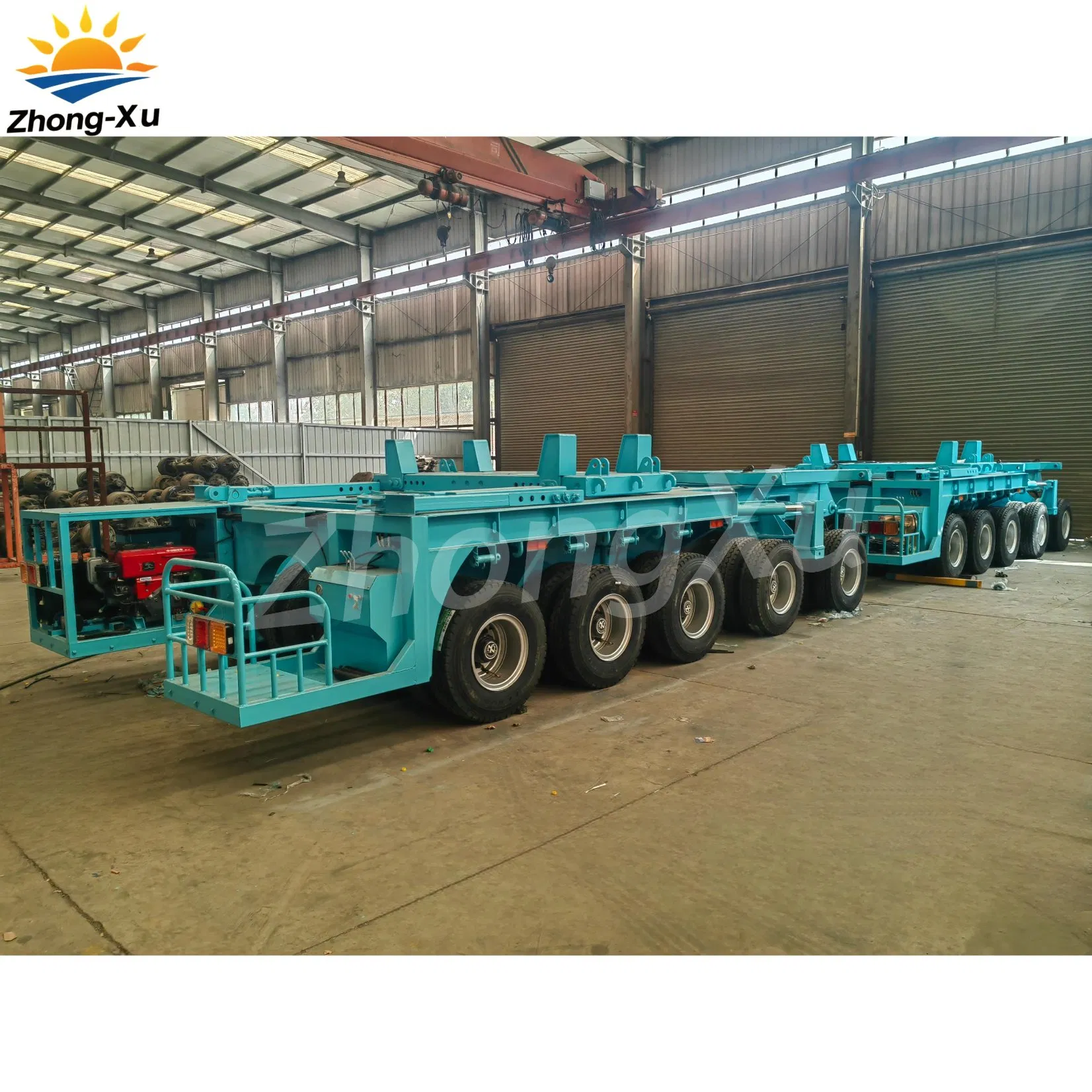 300 - 500 Tons Multi Axle Concrete Beam Girder /Bridge Transport Trailer Detachable Removable Hydraulic Steering Modular Lowbed /Flatbed Semi Trailer