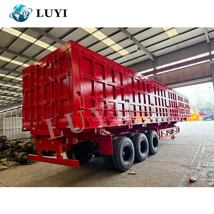 Quarry and Aggregate Transport Specialist: High-Capacity Side Tipper Semi-Trailer with Fast Tipping