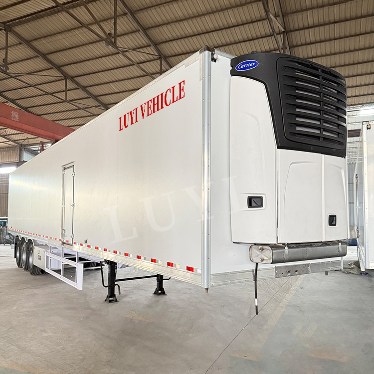 Factory Direct Sale 90m3 Cubic Meters 45 Foot Refrigerated Meat Freezer Cooling Refrigerator Frigorific Containervan Semi Trailer Truck Vehicle