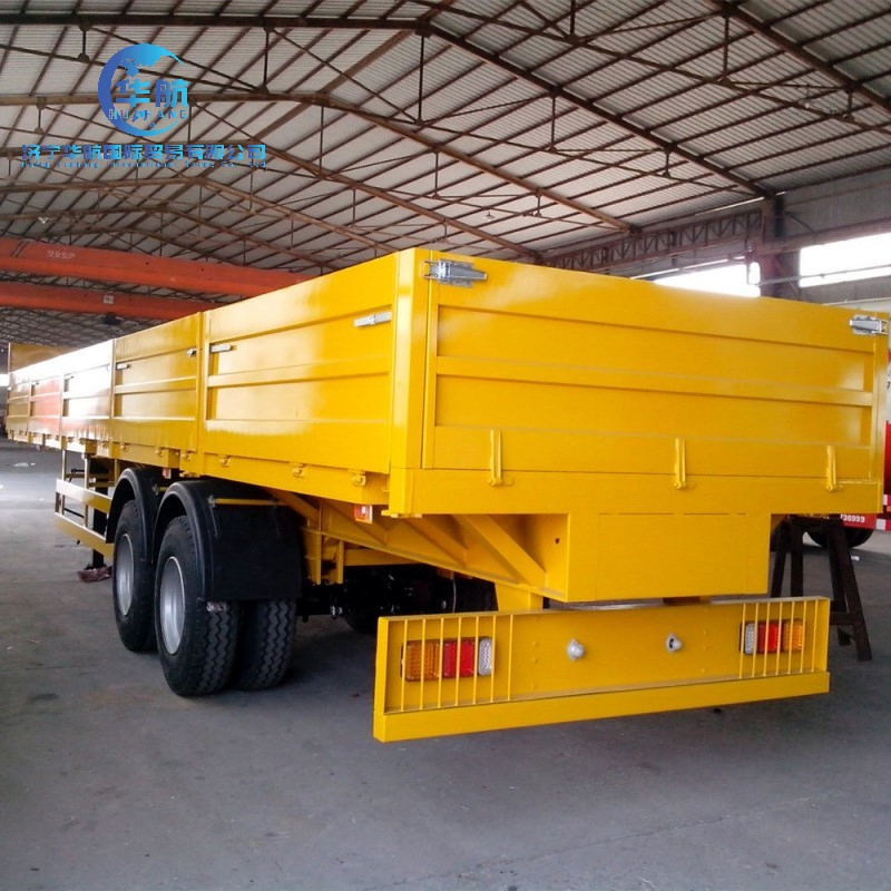 Factory Price China 3 Axles Side Wall Bulk Cargo Transport Drop Side Livestock Fence Sidewall Semi Truck Trailer