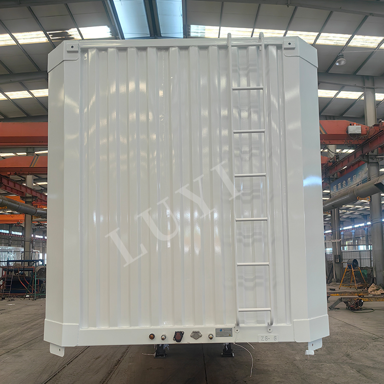 3 Axle Box Van Cargo Transport Durable Side Curtain Semi Trailer for Cargo Protection