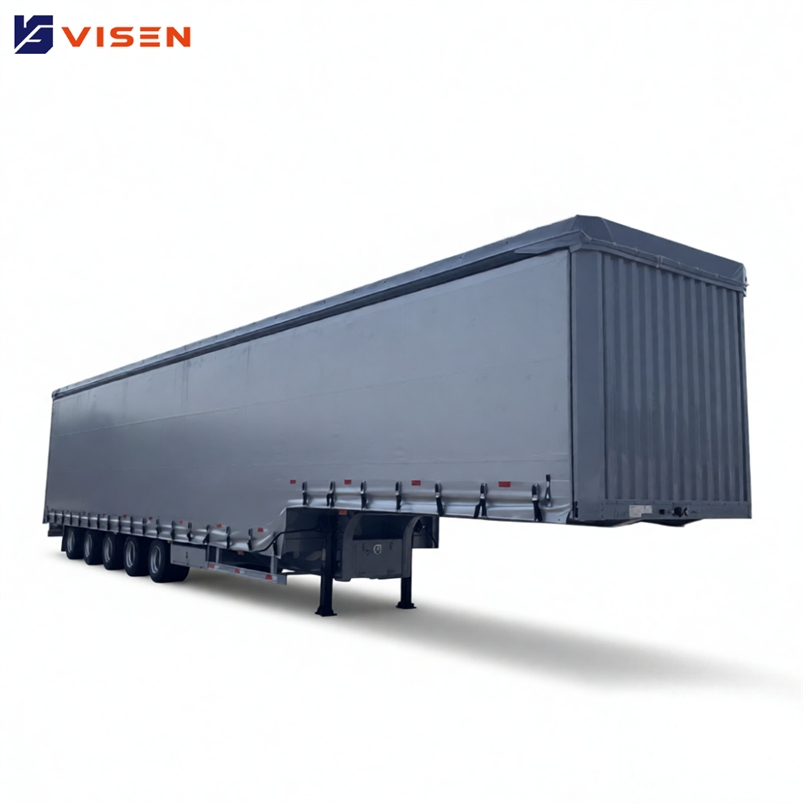 Wide Loading Aperture Optimal Space Utilization Side Curtain Semi Trailer