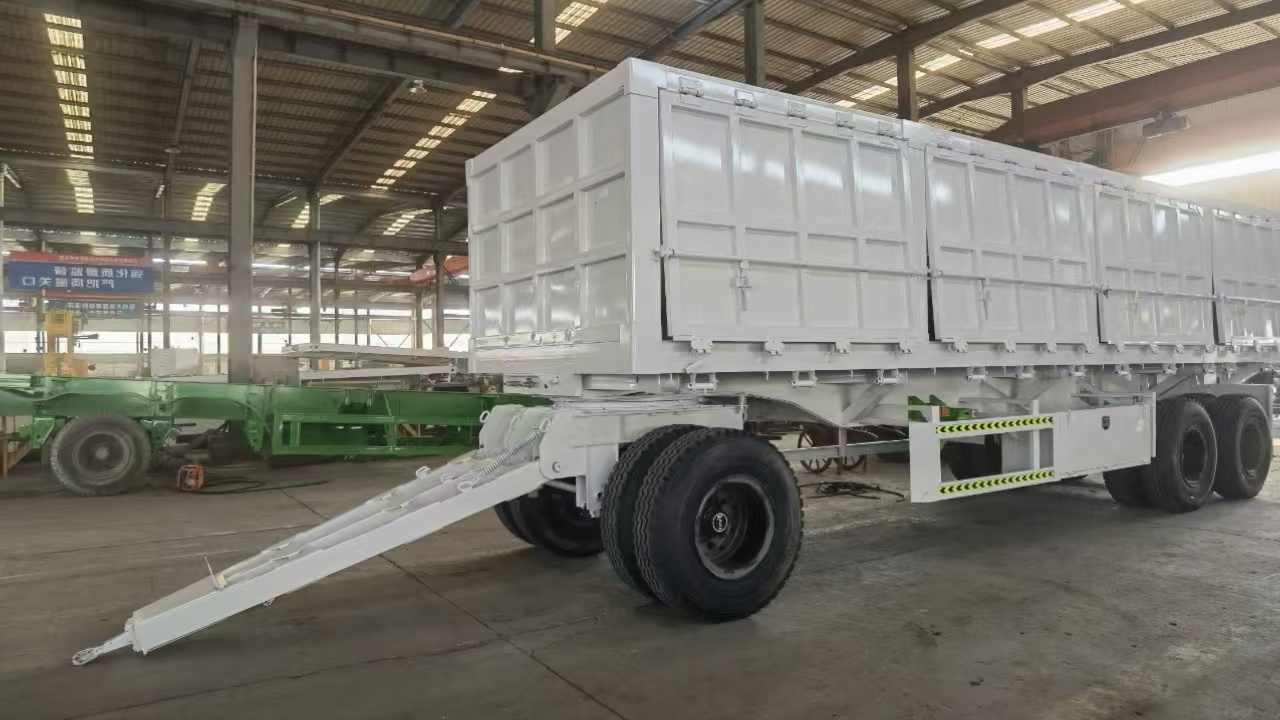 3 Axle 40FT 20 Feet Dump Trailer with Drawbar Farm Tractor Full Trailer