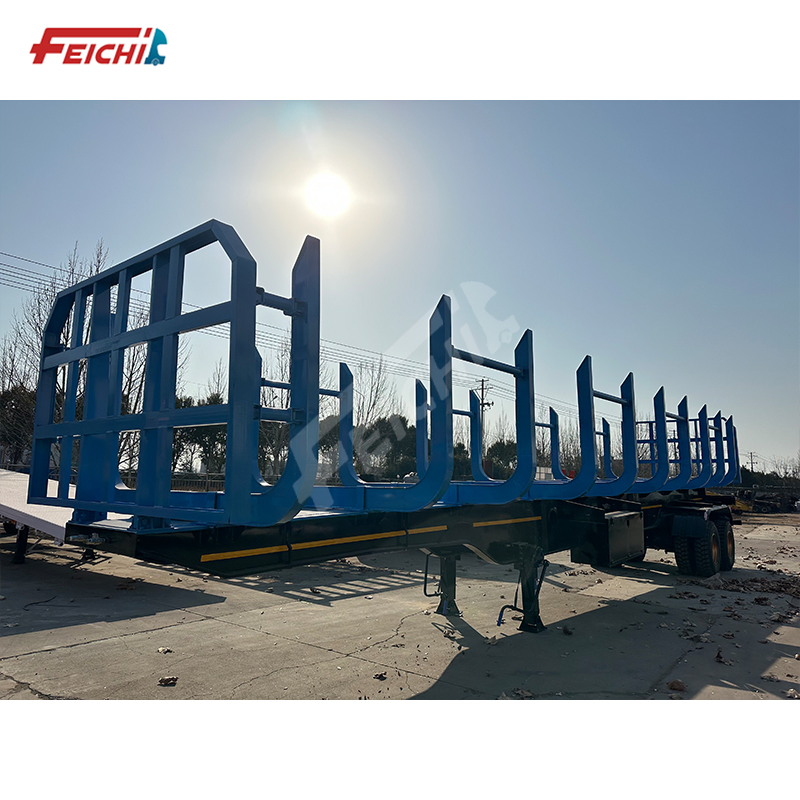 China Supplier 2 Axles Log Transport Semi Trailer/Wood Timber Semi Trailer for Sale