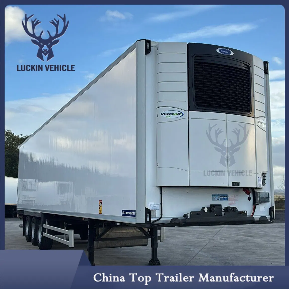 Source Factory Outlet 3 Axle Box Van Refrigerated Semi-Trailer