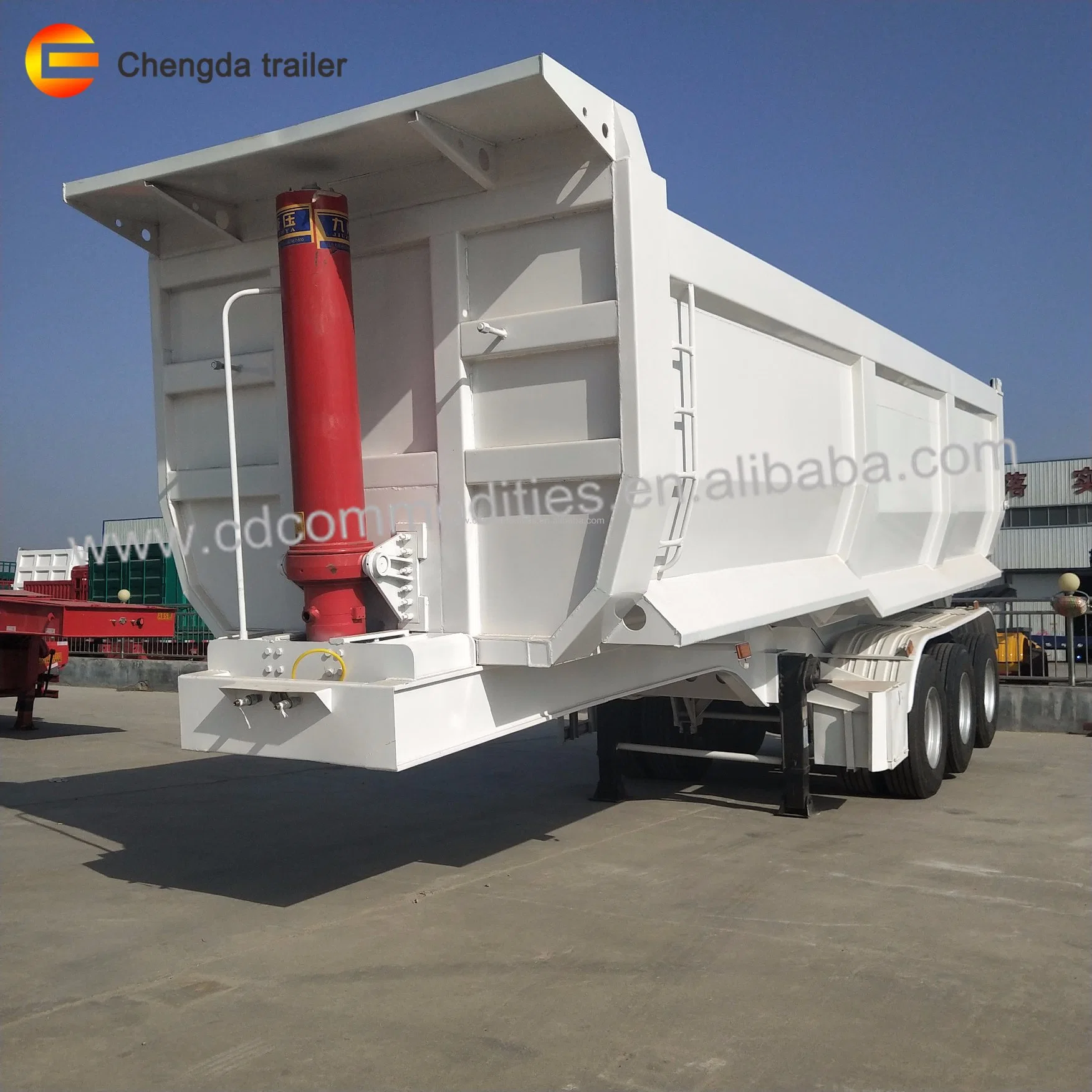 Good Quality 18mm Steel Channel Used Grain Semi Dump Trailers for Sale