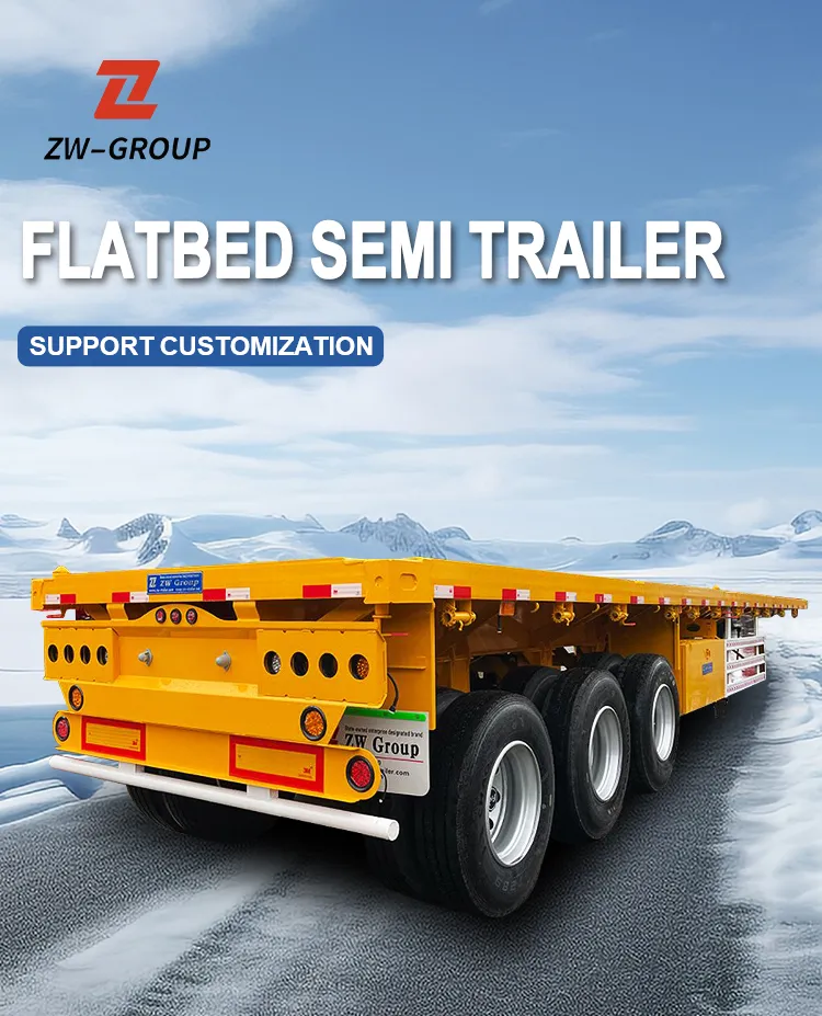 Flatbed Semi Trailer Banner