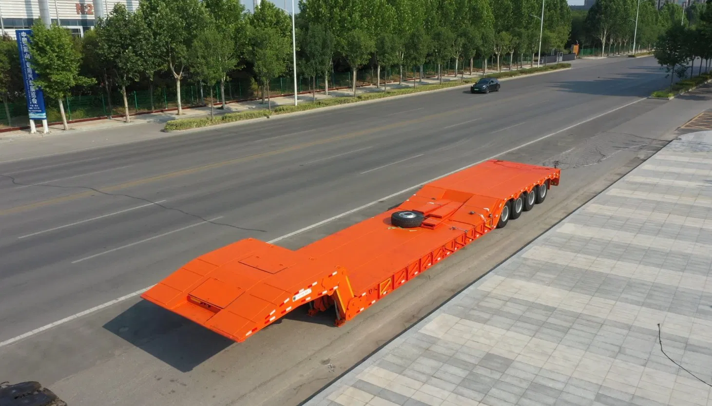 2/3/4/5/6 Axles 50t / 60t / 80t / 100t / 120t Hydraulic Folding / Foldable Gooseneck Lowbed / Flatbed / Step Deck Truck Semi Trailer for Heavy Duty Transport