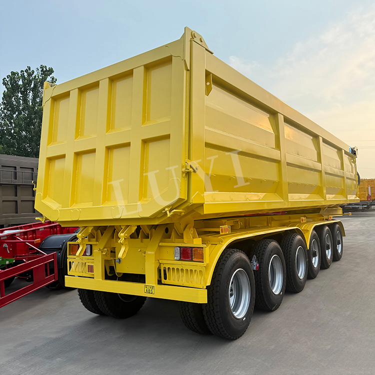 3/4/5/6axle Construction-Grade Rear Dump Best-Selling Semi- Trailer Dump Transport Truck Trailers Rear-Tipping Dump Trailer