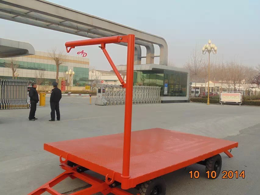 Double Wheels Drop Down Flatbed Semi Trailer Flatbed Trailer with Van Flatbed Semi Trailer