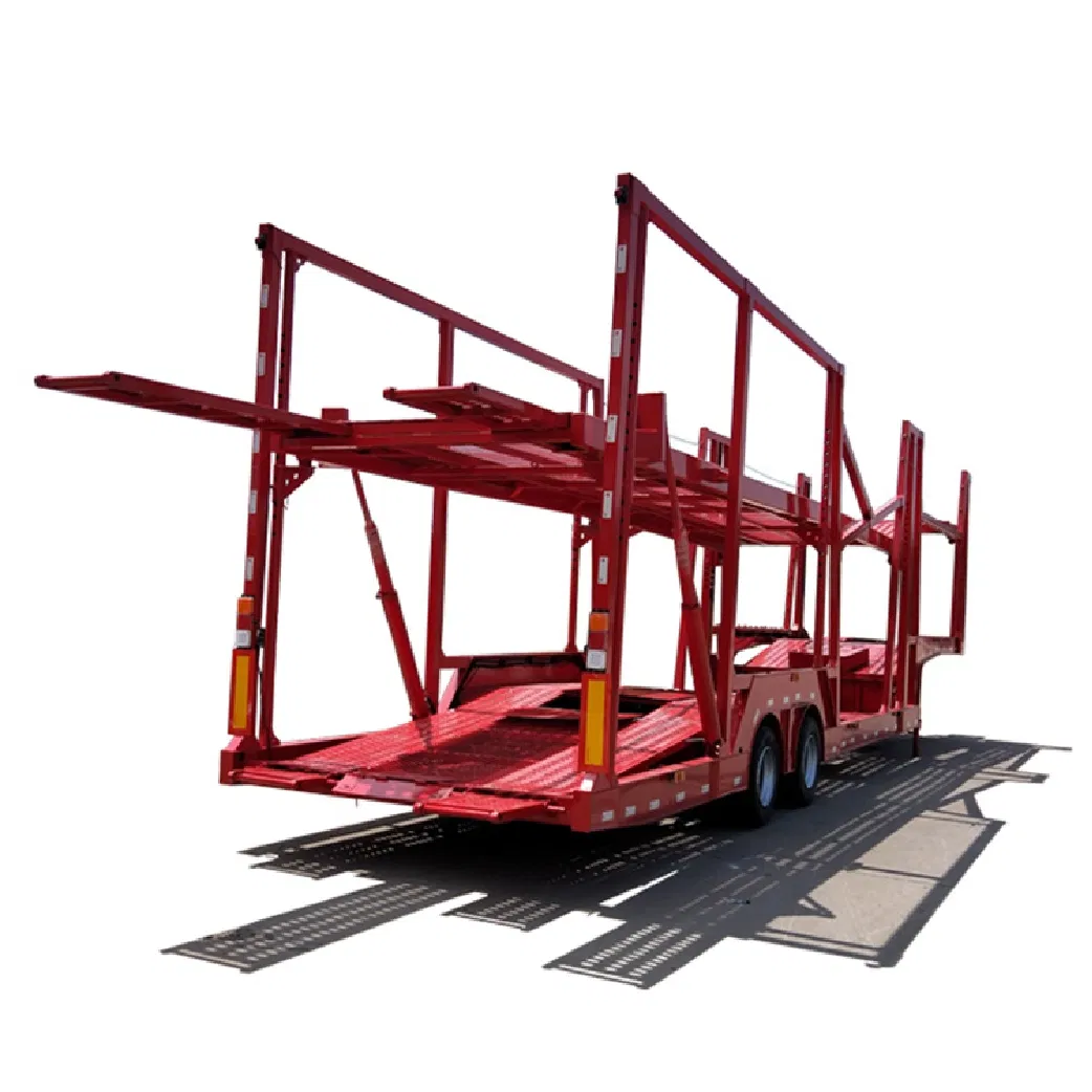 High Quality 2/3 Axle Aluminum Used and New Car Hauler Transport Vehicle 8unit Car Carrier Trailer for Sale