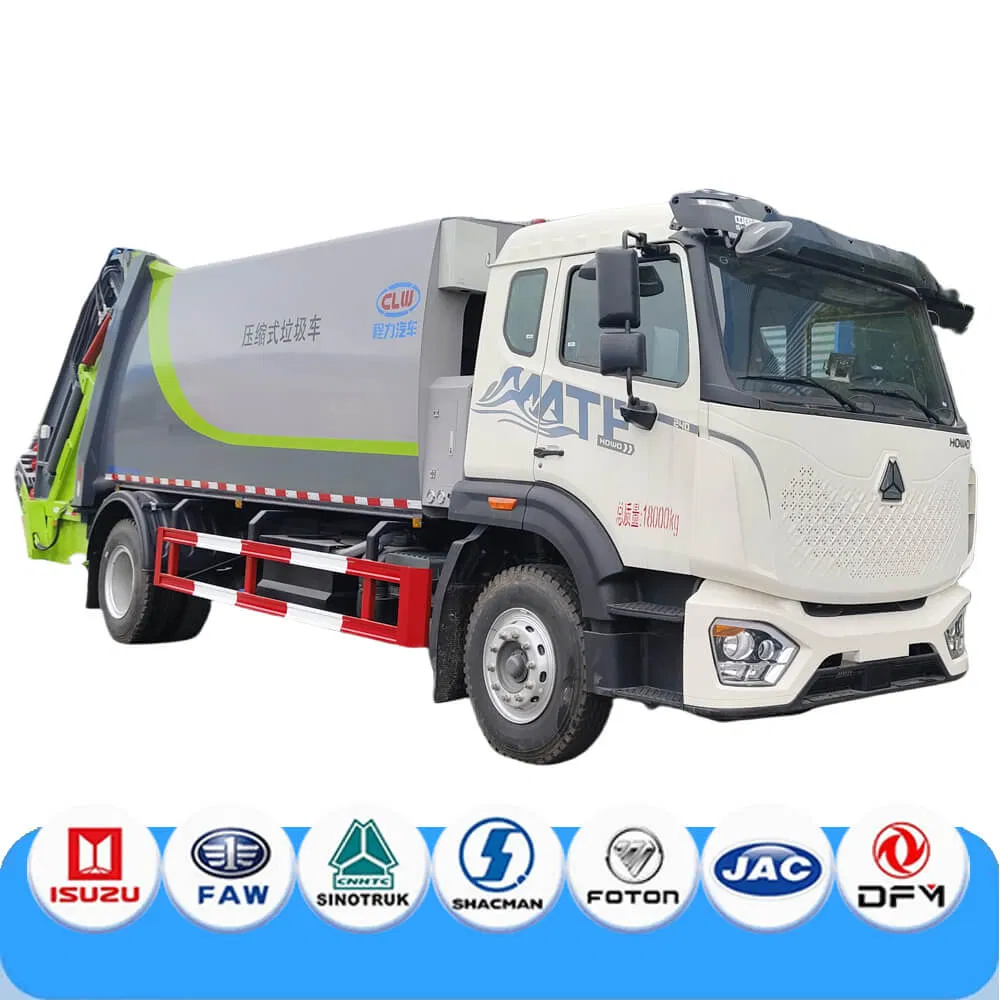 China Factory Price 12cbm 240HP Compact Garbage Truck Dump Special Purpose Truck Hot Selling Garbage Truck 4X4 Left LHD/Rhd Hand Drive Compactor Garbage Truck