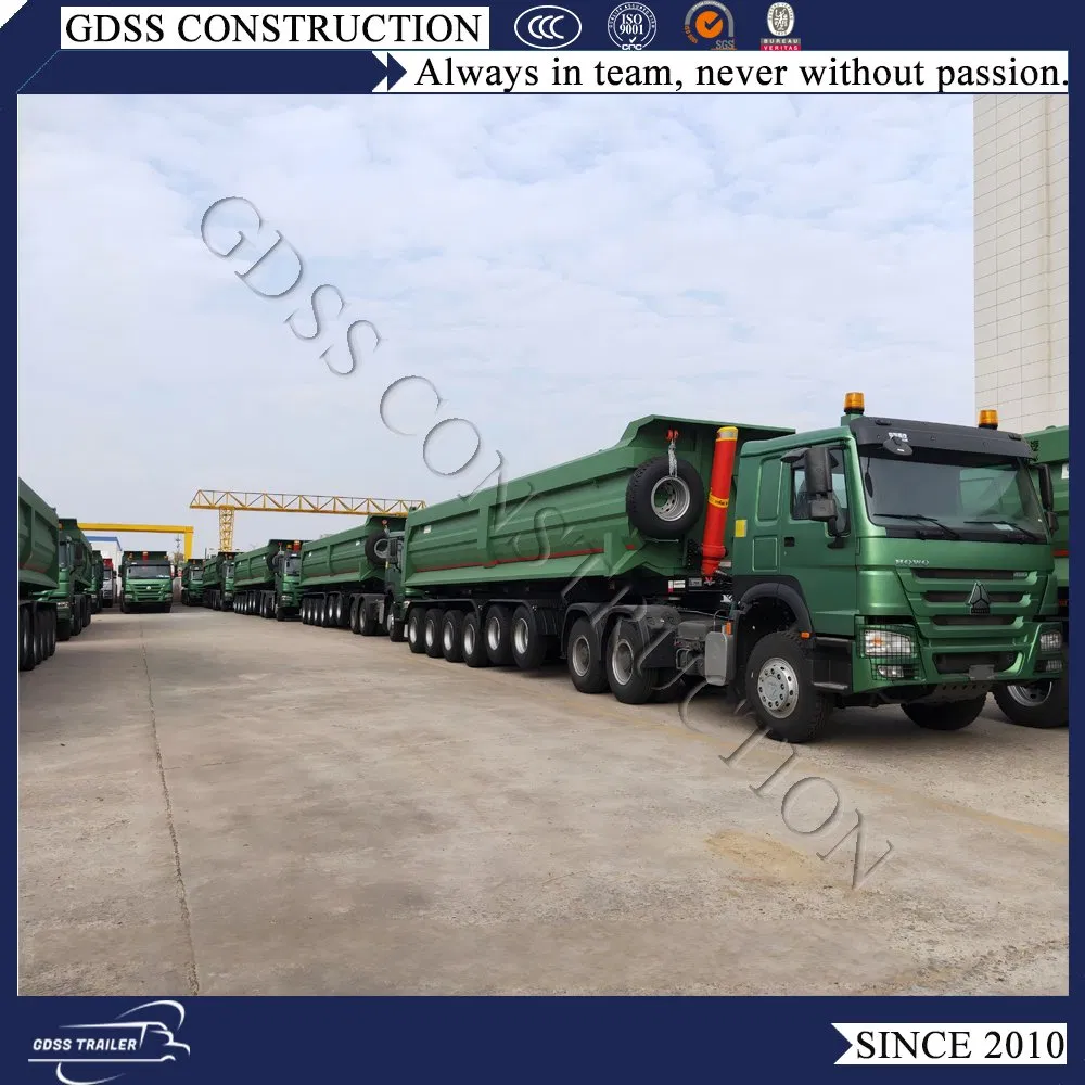 Hydraulic Side Dump 3 Axle 70ton Heavy Tipper Semi Trailer