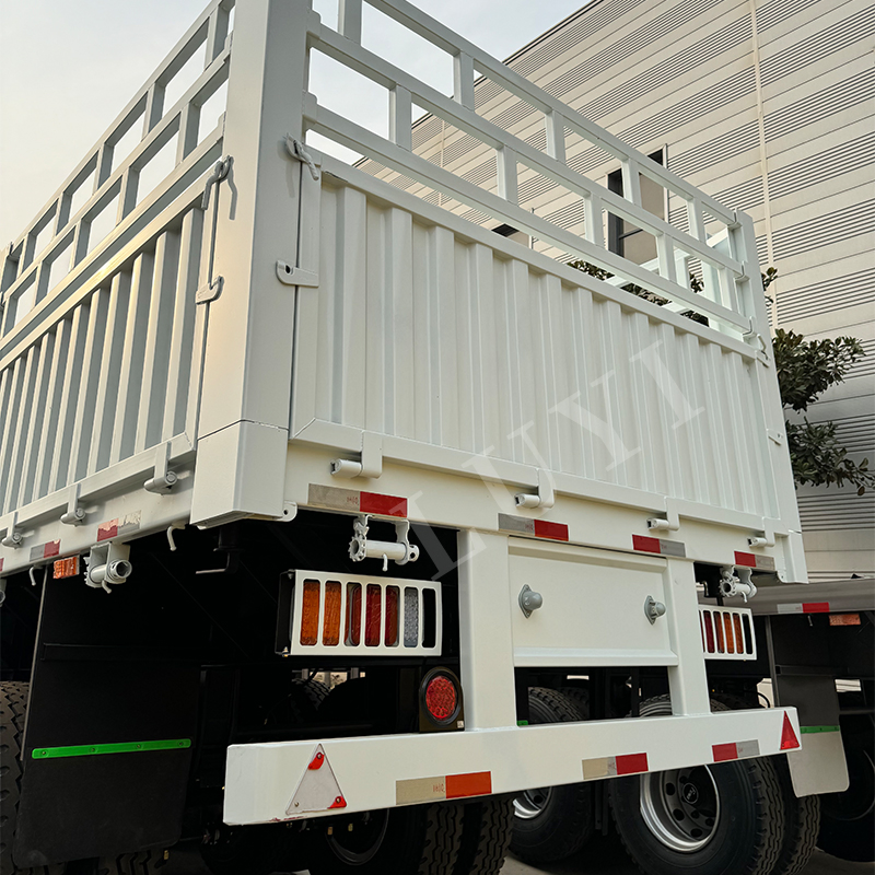 3 Axle 4 Axle Side Wall Truck Trailer Enclosed New Sidewall Fence Cargo Semi Trailer Side Wall Bulk Cargo Trailer