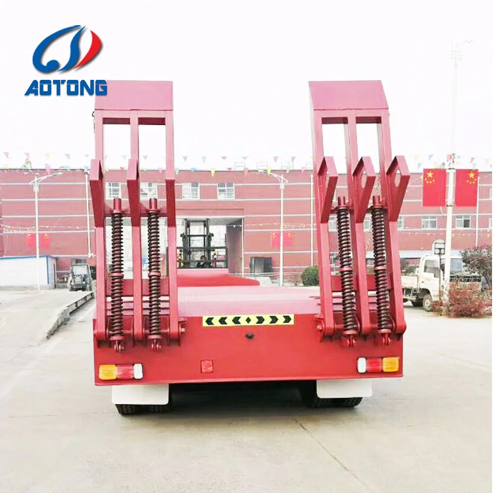 2/3 Axles 30t-80t Low Flat Bed Cargo Truck Semi Trailer (LAT9405TDP)