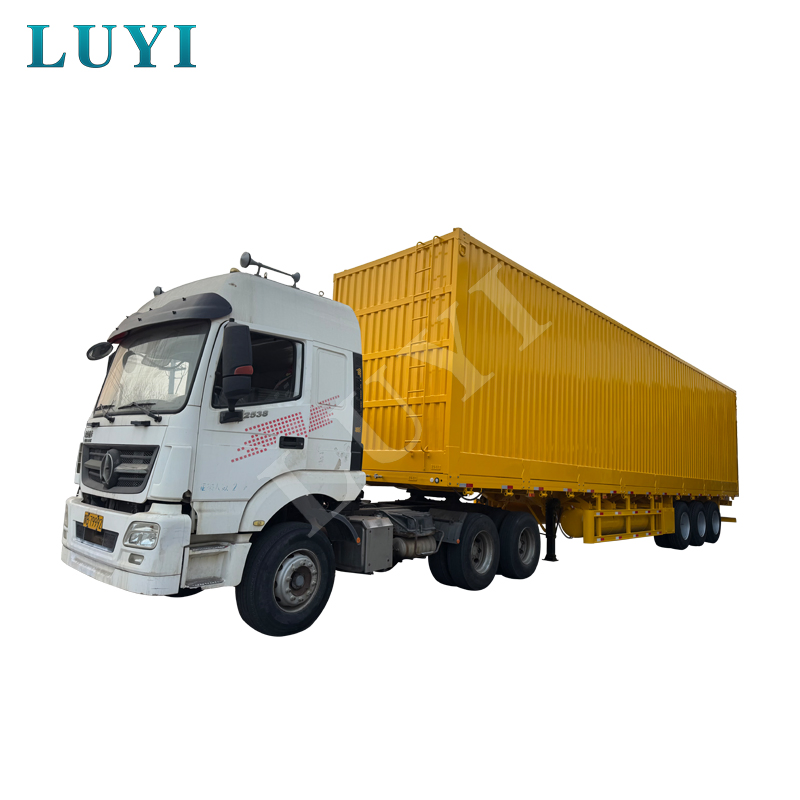 Goods Transport Dry Van Semi Trailer Cargo Box Container Bulk Truck Semi Trailer for Saleno Reviews Yetliangshan Changhong Special Purpose Vehicle Manufacturi