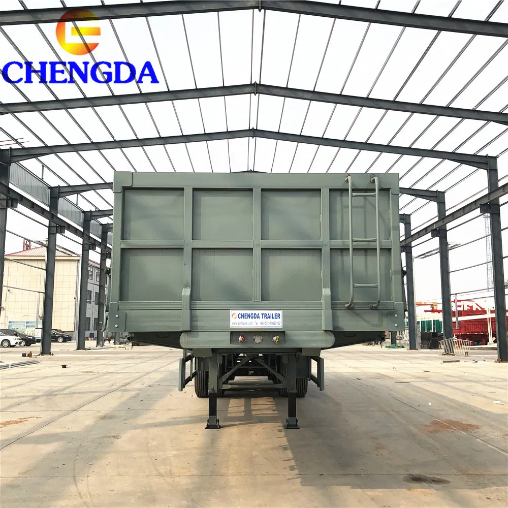 3axle 40ton 50ton Fence Semi Cargo Trailer Side Wall Trailers