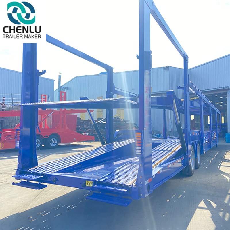 2 Axle European Standard Car Transport Trailer 8 Car Transport Semi-Trailer 3 Axle Car Carrier Trailer