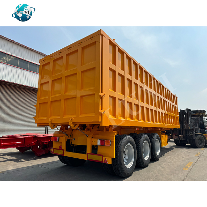 3 Axle Best Grain Hauling Trailer Farm Hauler Transport Dump Truck Trailer Hydraulic Tipper Semi-Trailers Grain Hopper Semi Trailer for Sale