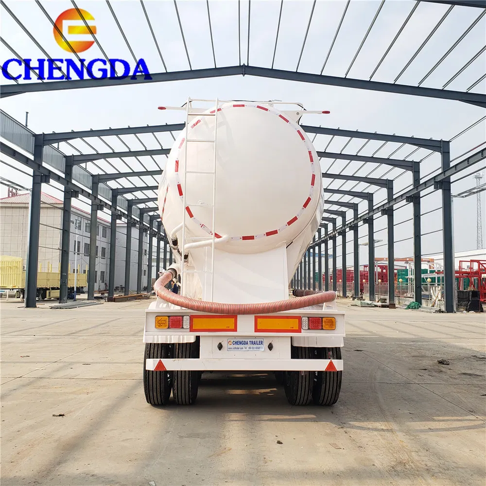 Factory V-Shape 3axles 40cbm Powder Tanker Bulk Cement Tank Semi Trailer