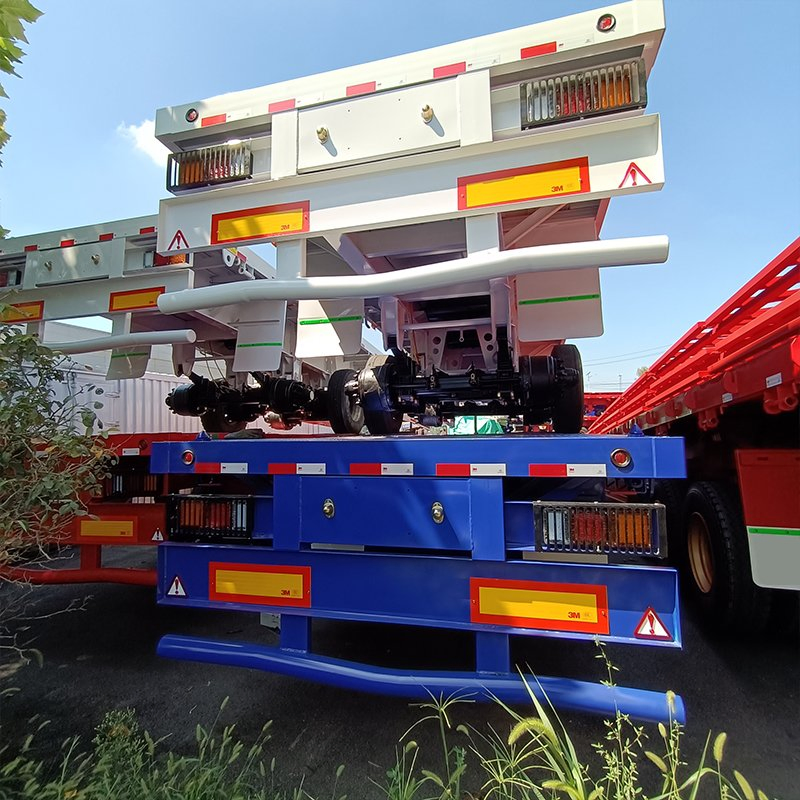 Hot Sale 3 Axles 80-100 Tons Sidewall Semi-Trailer Carrying Grain Corn Railing Semi-Trailer