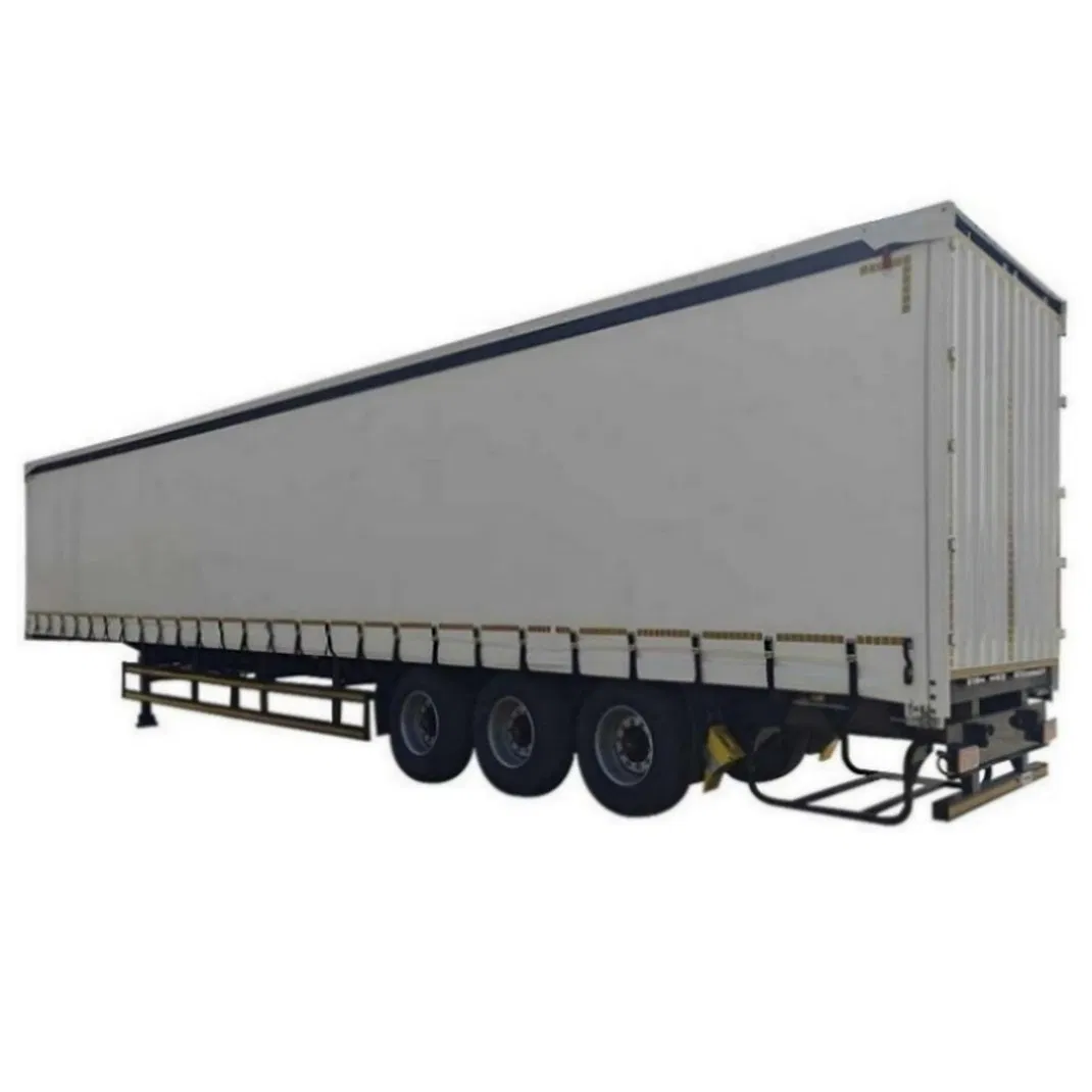 ISO Certified Steel Aluminum Floor PVC Curtain Side Semi Trailer