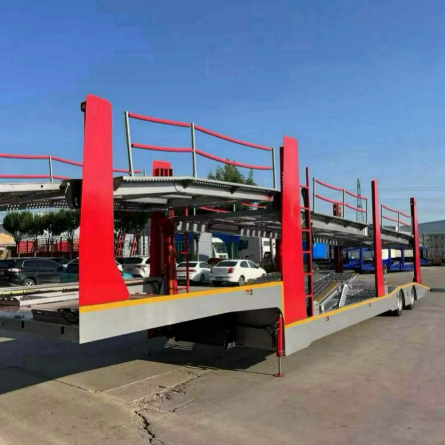 Adjustable Height Car Hauler Flatbed Trailer for Matching Different Towing Vehicle Chassis