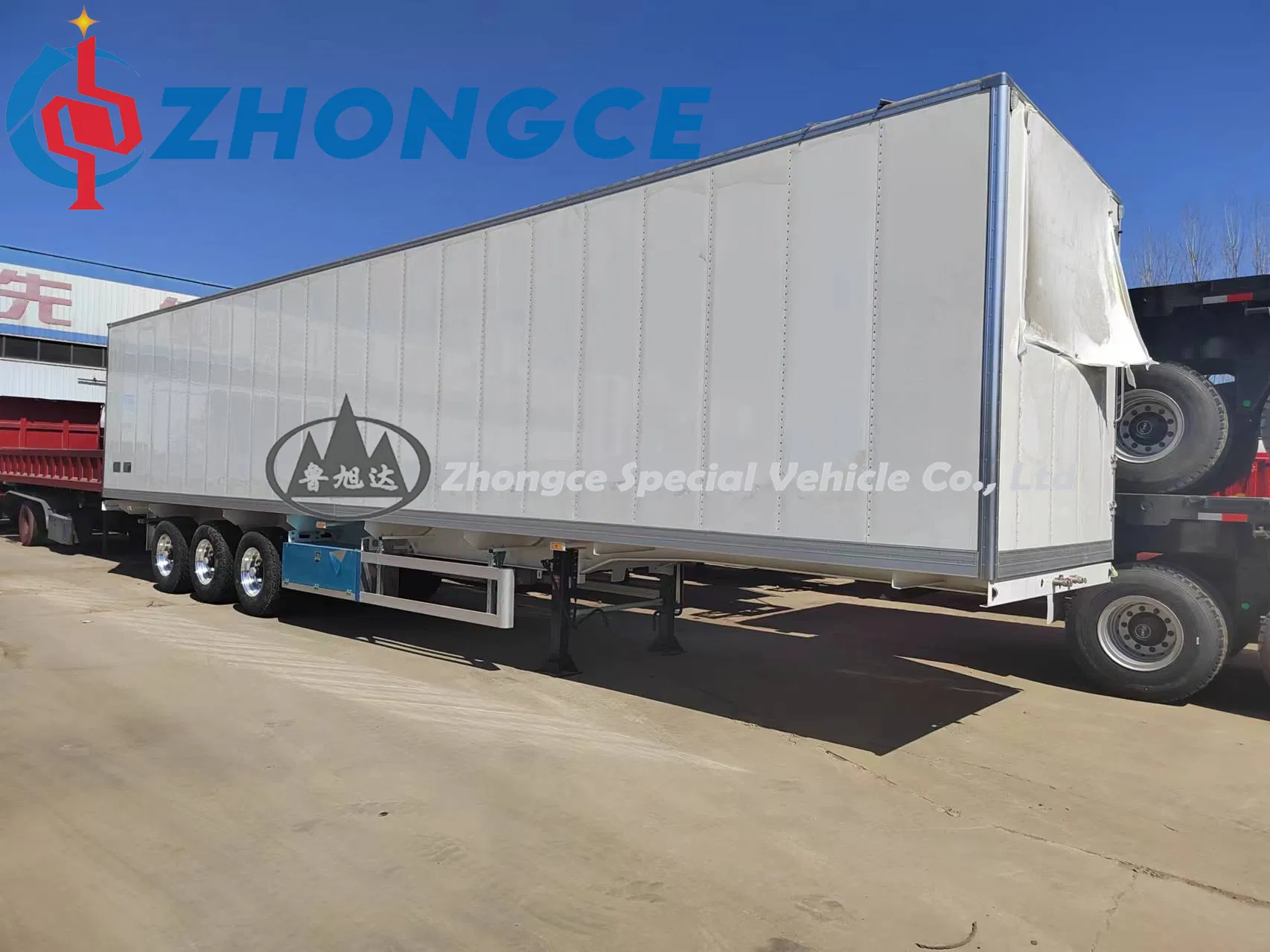 New 3 Axles Refrigerated Van Truck Trailer Reefer Van Semi Trailer