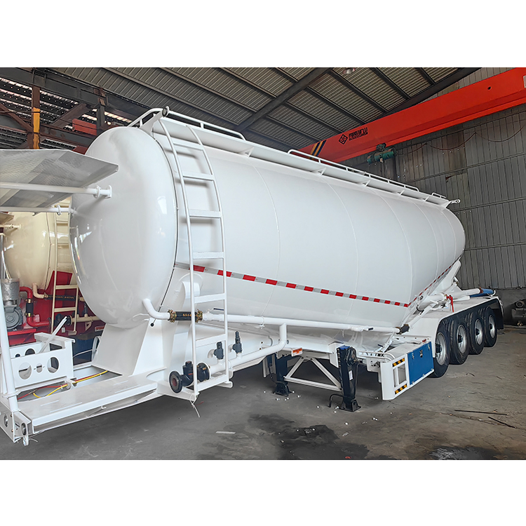 40ton Bulk Cement Tank Trailer Fly Ash Cement Bulker Carrier Tanker Semi Truck Trailer Dust Material Transport Vehicle