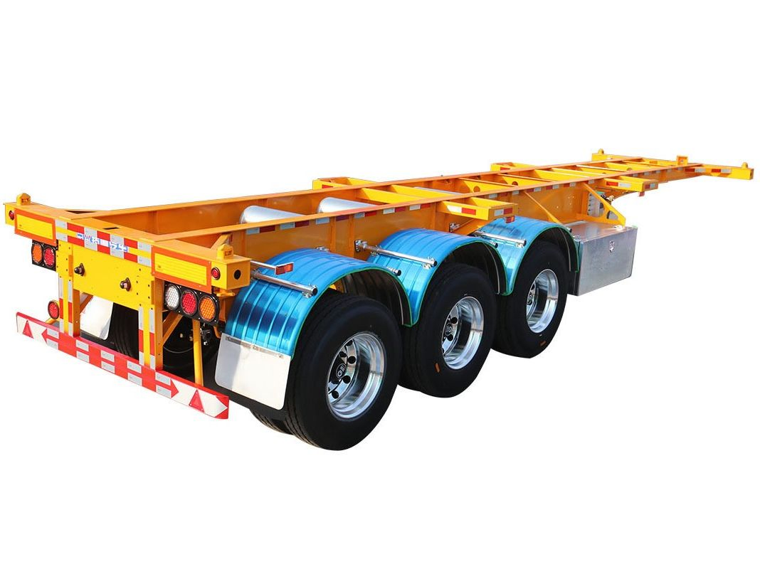 2/3/4axle Framework Skeleton Container Platform Semi-Trailer Canton Fair Truck Exhibition