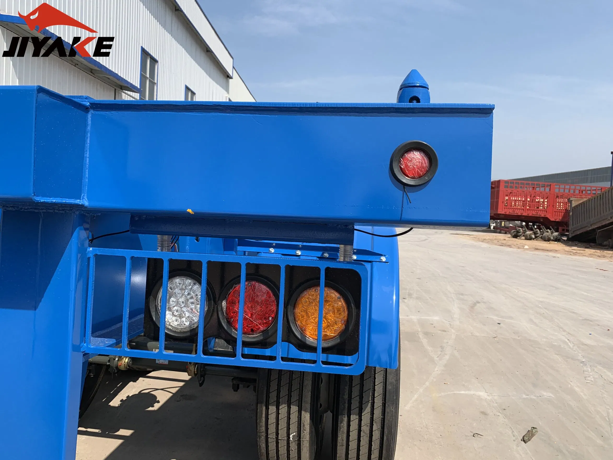 3 Axles 60 Ton Detachable Skeleton Slider Extendable Skeleton Semi Trailer Skeleton Container Semi Trailer