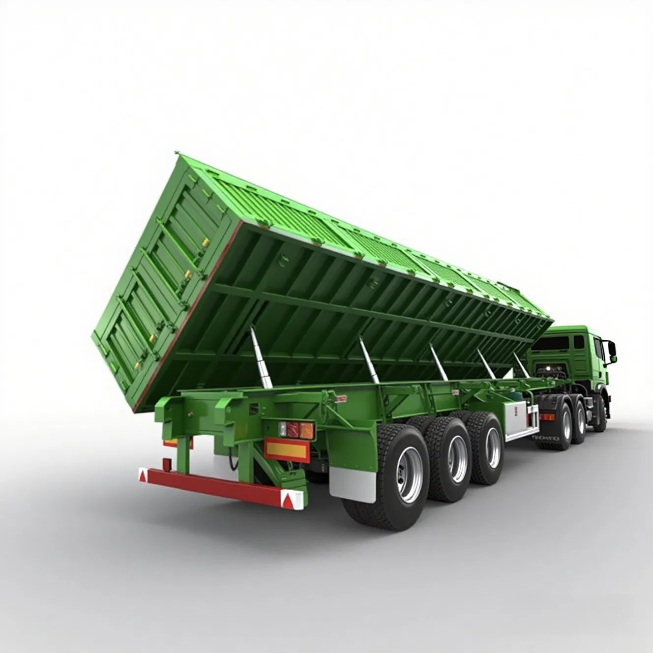 Affordable Steel Side Dump Trailer for Heavy Cargo Transport Semi-Trailer Side Tipping Trailer 3/4/6 Axle Rollover Steel Low Price