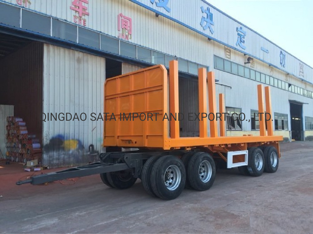 Three /Four Axles Transport Wood Log Semi Truck Trailer