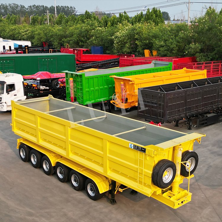 3/4/5/6axle Construction-Grade Rear Dump Best-Selling Semi- Trailer Dump Transport Truck Trailers Rear-Tipping Dump Trailer